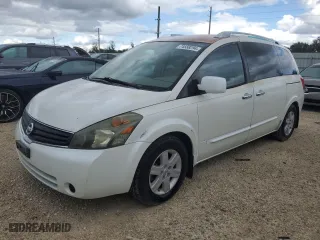 2008 Nissan Quest with VIN 5N1BV28U78N108686, listed as a Copart auction lot 74558294 with 120,697 mi miles and Clean Title. Bid and sale history available at carsss.com. Image 1.