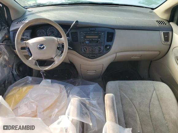 2003 Mazda MPV LX with VIN JM3LW28A130351502, listed as a Copart auction lot 47314795 with 0 mi miles and Salvage Title. Bid and sale history available at carsss.com. Image 8.