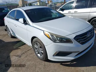 2016 Hyundai Sonata SE z VIN 5NPE24AF2GH339124, wystawiony jako IAAI lot #41714107 z przebiegiem 118 020 mil mil oraz . Historia ofert i sprzedaży dostępna na DreamBid. Obrazek 1.