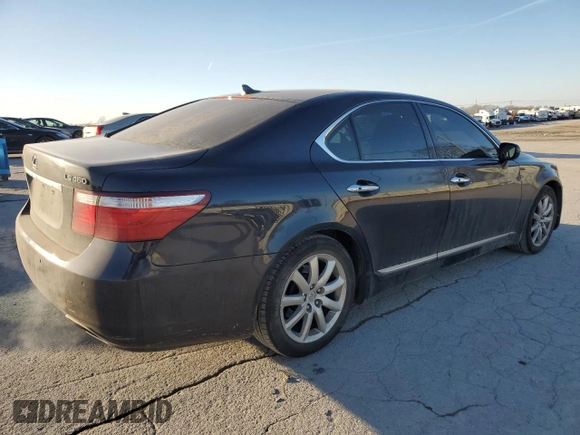 2008 Lexus LS 460 with VIN JTHBL46F085067469, listed as a Copart auction lot 46296345 with 191,298 mi miles and Non Repairable. Bid and sale history available at carsss.com. Image 3.
