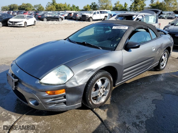 2004 Mitsubishi Eclipse GS with VIN 4A3AE45GX4E051045, listed as a Copart auction lot 71990174 with 175,736 mi miles and Salvage Title. Bid and sale history available at carsss.com. Image 1.