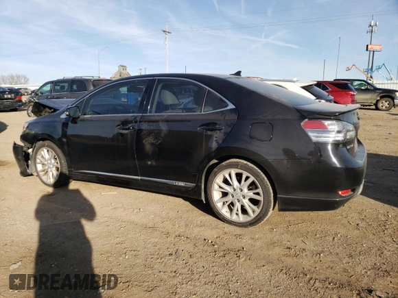 2010 Lexus HS 250h with VIN JTHBB1BA1A2023807, listed as a Copart auction lot 82236544 with Not Provided miles and Salvage Title. Bid and sale history available at DreamBid. Image 2.