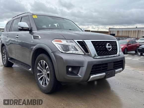 2018 Nissan Armada Platinum with VIN JN8AY2ND0J9050970, listed as a Copart auction lot 55463015 with 241,642 mi miles and Clean Title. Bid and sale history available at carsss.com. Image 1.