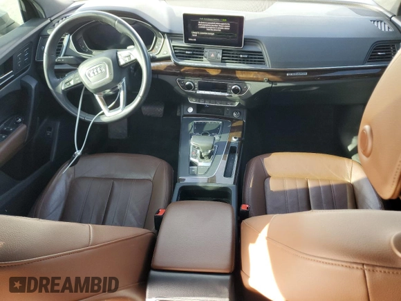 2018 Audi Q5 Premium Plus with VIN WA1BNAFY4J2230928, listed as a Copart auction lot 53123145 with 83,151 mi miles and Salvage Title. Bid and sale history available at DreamBid. Image 8.