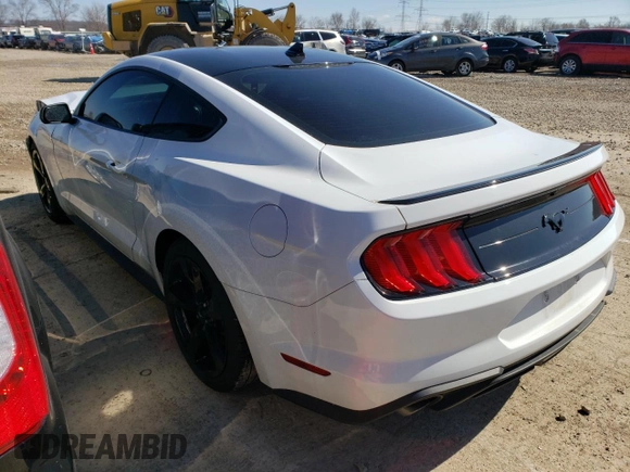 2021 Ford Mustang EcoBoost with VIN 1FA6P8TH0M5102256, listed as a Copart auction lot 44782253 with 20,604 mi miles and . Bid and sale history available at DreamBid. Image 2.