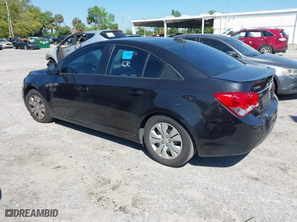 2015 Chevrolet Cruze LS with VIN 1G1PA5SH4F7145689, listed as a IAAI auction lot 41791381 with 100,443 mi miles. Bid and sale history available at carsss.com. Image 3.