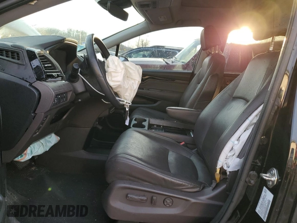 2019 Honda Odyssey Elite with VIN 5FNRL6H91KB052410, listed as a Copart auction lot 46517495 with 74,508 mi miles and Salvage Title. Bid and sale history available at DreamBid. Image 7.