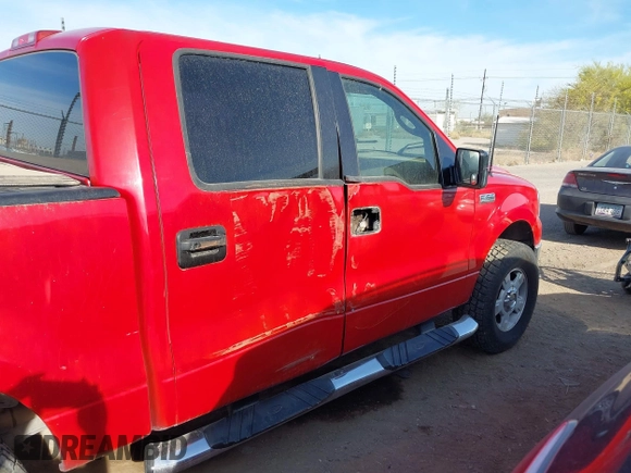 2005 Ford F-150 XLT with VIN 1FTPW12555KD00513, listed as a IAAI auction lot 41885017 with 217,032 mi miles. Bid and sale history available at carsss.com. Image 13.