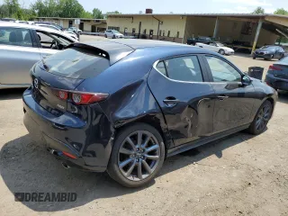 2021 Mazda Mazda3 Hatchback Preferred with VIN JM1BPBLL7M1344348, listed as a Copart auction lot 62594054 with 37,501 mi miles and Salvage Title. Bid and sale history available at carsss.com. Image 3.