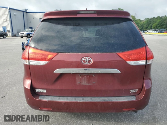 2011 Toyota Sienna XLE with VIN 5TDDK3DCXBS024257, listed as a Copart auction lot 60667145 with 283,609 mi miles and Salvage title. Bid and sale history available at DreamBid. Image 6.