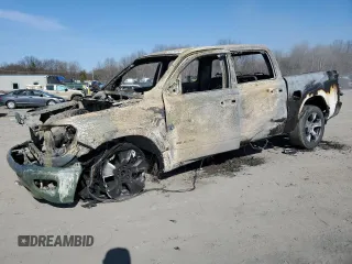 2022 Ram 1500 Laramie with VIN 1C6SRFJT9NN199223, listed as a Copart auction lot 48730295 with Not provided miles and Salvage title. Bid and sale history available at DreamBid. Image 1.