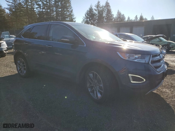 2016 Ford Edge Titanium with VIN 2FMPK4K9XGBC53133, listed as a Copart auction lot 44601205 with 105,454 mi miles and Salvage Title. Bid and sale history available at carsss.com. Image 4.