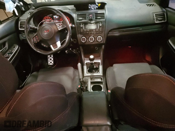 2015 Subaru WRX Premium with VIN JF1VA1D63F9816993, listed as a Copart auction lot 57144565 with 107,860 mi miles and Salvage title. Bid and sale history available at DreamBid. Image 8.