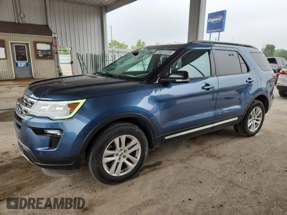 2018 Ford Explorer XLT with VIN 1FM5K8D89JGA78862, listed as a Copart auction lot 59912235 with 132,897 mi miles and Salvage title. Bid and sale history available at DreamBid. Image 1.