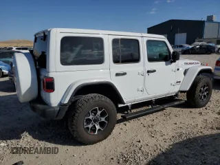 2022 Jeep Wrangler Unlimited Rubicon with VIN 1C4JJXFM1NW249982, listed as a Copart auction lot 78049534 with 17,834 mi miles and Salvage title. Bid and sale history available at DreamBid. Image 3.