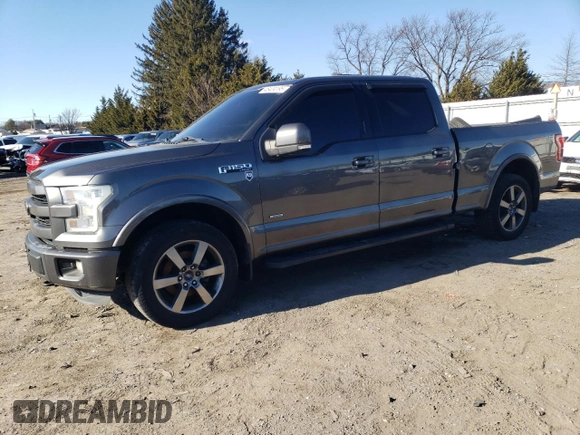 2015 Ford F-150 XLT with VIN 1FTFW1EG5FFB43455, listed as a Copart auction lot 46404195 with 298,332 mi miles and Salvage Title. Bid and sale history available at carsss.com. Image 1.