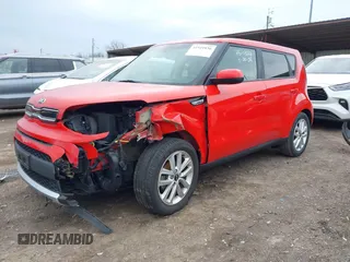 2018 Kia Soul + with VIN KNDJP3A57J7554267, listed as a IAAI auction lot 41941836 with 52,600 mi miles. Bid and sale history available at carsss.com. Image 2.