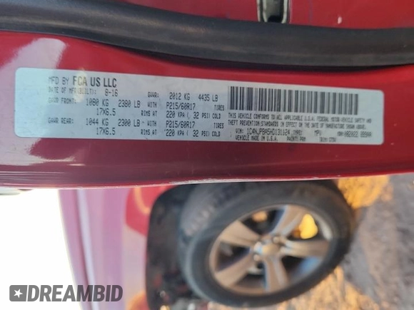 2017 Jeep Patriot Sport SE with VIN 1C4NJPBA5HD131124, listed as a Copart auction lot 60649975 with 78,571 mi miles and Salvage title. Bid and sale history available at DreamBid. Image 13.