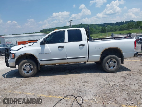 2005 Dodge 2500 SLT with VIN 3D7KS28C75G741624, listed as a IAAI auction lot 42435628 with 309,649 mi miles and . Bid and sale history available at DreamBid. Image 14.