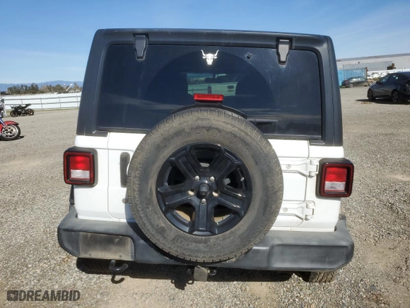 2019 Jeep Wrangler Unlimited Sport S with VIN 1C4HJXDGXKW518763, listed as a Copart auction lot 45767955 with 78,143 mi miles and Salvage Title. Bid and sale history available at carsss.com. Image 6.