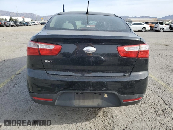 2014 Kia Rio LX with VIN KNADM4A36E6370196, listed as a Copart auction lot 52152155 with 123,672 mi miles and Salvage Title. Bid and sale history available at DreamBid. Image 6.