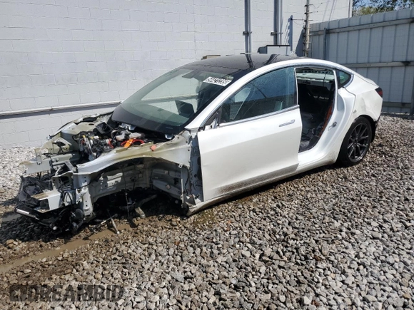 2020 Tesla Model 3 Standard Range Plus with VIN 5YJ3E1EA5LF612626, listed as a Copart auction lot 54421235 with Not Provided miles and Clean Title. Bid and sale history available at DreamBid. Image 1.