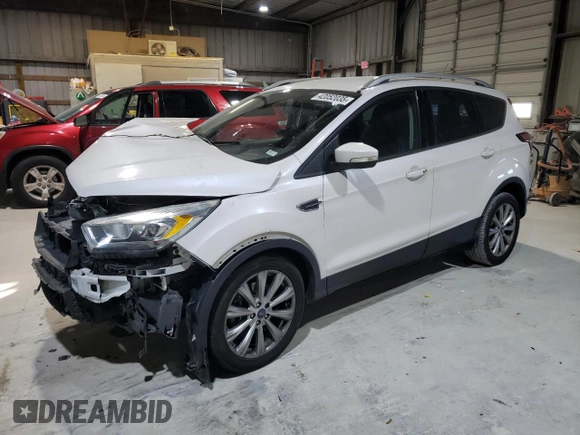 2017 Ford Escape Titanium with VIN 1FMCU0J91HUB65876, listed as a Copart auction lot 42052035 with 115,851 mi miles and Salvage Title. Bid and sale history available at carsss.com. Image 1.