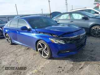 2019 Honda Accord Sedan Sport 1.5T with VIN 1HGCV1F32KA043856, listed as a IAAI auction lot 41209283 with 139,864 mi miles. Bid and sale history available at carsss.com. Image 1.