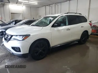 2018 Nissan Pathfinder SV with VIN 5N1DR2MN0JC663895, listed as a Copart auction lot 52354515 with 58,833 mi miles and Salvage Title. Bid and sale history available at carsss.com. Image 1.
