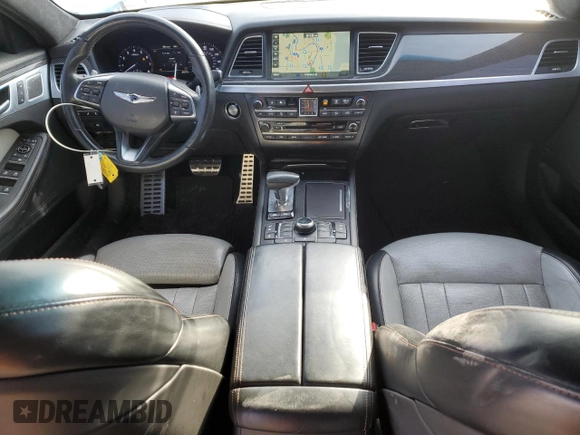 2018 Genesis G80 Sport with VIN KMHGN4JB1JU233446, listed as a Copart auction lot 44555625 with 89,291 mi miles and Salvage title. Bid and sale history available at DreamBid. Image 8.