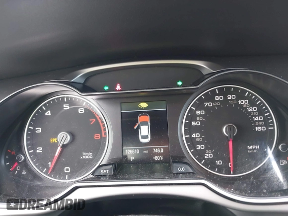 2014 Audi A4 Premium Plus with VIN WAUFFAFL7EN044343, listed as a IAAI auction lot 41636051 with 126,610 mi miles. Bid and sale history available at carsss.com. Image 7.