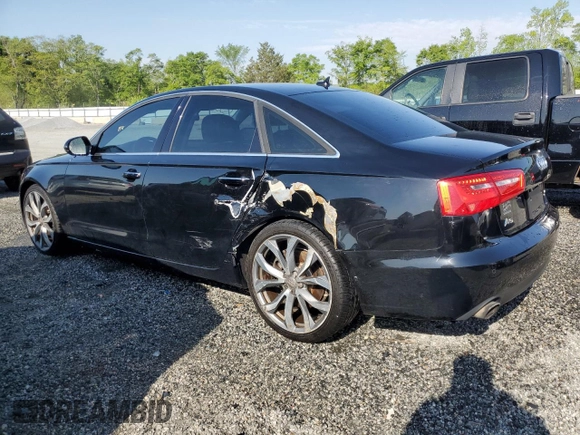 2015 Audi A6 Premium Plus with VIN WAUGFAFC2FN020408, listed as a Copart auction lot 53691615 with 119,878 mi miles and Salvage title. Bid and sale history available at DreamBid. Image 2.