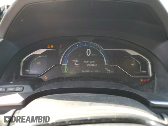 2018 Honda Clarity Plug-In Hybrid Touring with VIN JHMZC5F35JC013032, listed as a Copart auction lot 70244334 with 83,049 mi miles and Salvage Title. Bid and sale history available at carsss.com. Image 9.