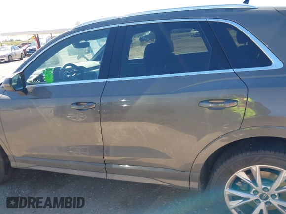 2023 Audi Q3 S line Premium with VIN WA1DECF36P1129512, listed as a IAAI auction lot 41722138 with 36,978 mi miles and . Bid and sale history available at DreamBid. Image 14.