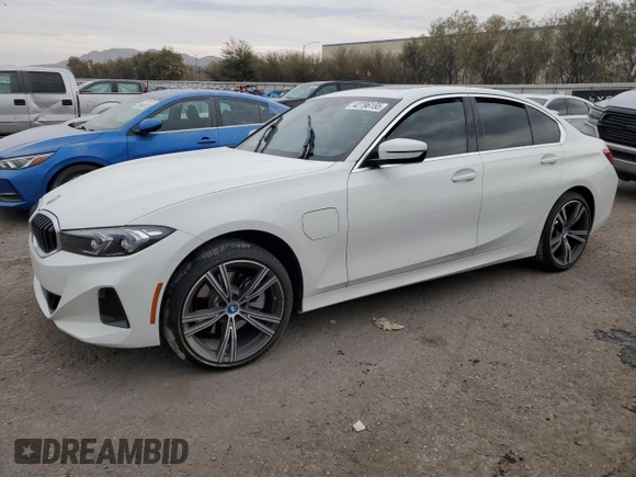 2024 BMW 3 Series 330e with VIN 3MW39FF06R8E35070, listed as a Copart auction lot 42796155 with 3,987 mi miles and Salvage Title. Bid and sale history available at carsss.com. Image 1.