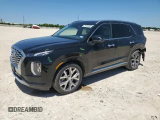 2021 Hyundai Palisade Limited z VIN KM8R54HE0MU283445, wystawiony jako Copart lot #53909405 z przebiegiem 63 621 mil mil oraz Szkoda całkowita • Salvage title. Historia ofert i sprzedaży dostępna na DreamBid. Obrazek 1.