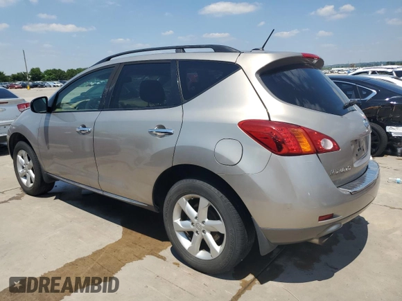 2009 Nissan Murano SL with VIN JN8AZ18U69W028777, listed as a Copart auction lot 58636174 with 193,767 mi miles and Salvage Title. Bid and sale history available at carsss.com. Image 2.