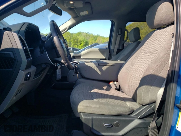 2018 Ford F-150 XL with VIN 1FTEW1EG2JFD55122, listed as a Copart auction lot 56501955 with 91,649 mi miles and Salvage title. Bid and sale history available at DreamBid. Image 11.