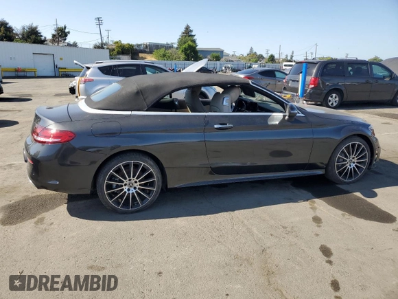 2023 Mercedes-Benz C 300 with VIN W1KWK8DB8PG129335, listed as a Copart auction lot 53168545 with Not Provided miles and Clean Title. Bid and sale history available at DreamBid. Image 3.