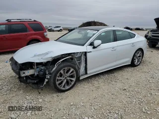 2021 Audi A5 Sportback Premium Plus with VIN WAUCBCF54MA033978, listed as a Copart auction lot 42640975 with 23,420 mi miles and Salvage Title. Bid and sale history available at carsss.com. Image 1.