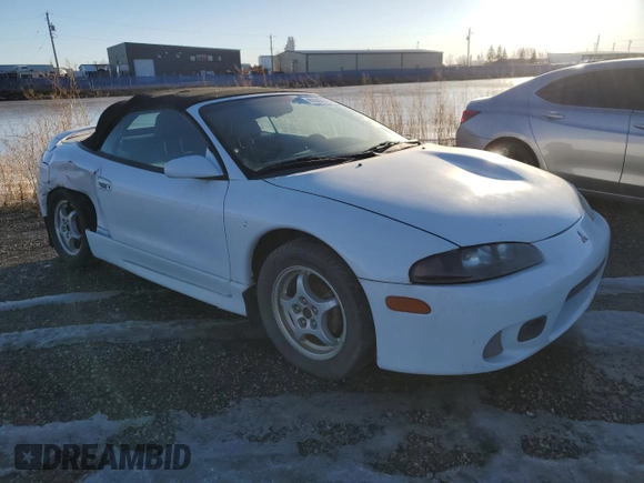 1999 Mitsubishi Eclipse GS with VIN 4A3AX35G2XE062629, listed as a Copart auction lot 87689125 with 223,210 mi miles and Salvage Title. Bid and sale history available at carsss.com. Image 1.
