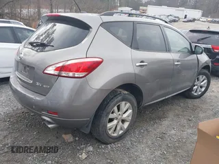 2012 Nissan Murano S with VIN JN8AZ1MW9CW220533, listed as a IAAI auction lot 41492825 with 150,409 mi miles. Bid and sale history available at carsss.com. Image 4.