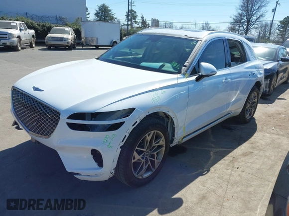 2025 Genesis GV70 2.5T z VIN 5NMMADTB4SH017423, wystawiony jako IAAI lot #41665251 z przebiegiem 21 457 mil mil oraz . Historia ofert i sprzedaży dostępna na DreamBid. Obrazek 2.