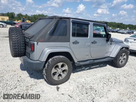 2018 Jeep Wrangler JK Unlimited Sahara with VIN 1C4HJWEG5JL801886, listed as a Copart auction lot 73849454 with 111,016 mi miles and Salvage Title. Bid and sale history available at carsss.com. Image 3.