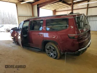 2024 Jeep Wagoneer Series II with VIN 1C4SJVBP5RS125624, listed as a Copart auction lot 47081885 with 25,080 mi miles and Salvage Title. Bid and sale history available at carsss.com. Image 2.