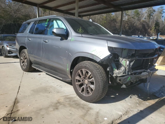 2021 Chevrolet Tahoe LS with VIN 1GNSKMKD9MR416177, listed as a Copart auction lot 85898554 with 64,932 mi miles and Salvage Title. Bid and sale history available at carsss.com. Image 4.