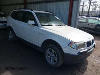 2005 BMW X3 3.0i with VIN WBXPA93485WD15217, listed as a IAAI auction lot 41624638 with 152,182 mi miles. Bid and sale history available at carsss.com. Image 1.