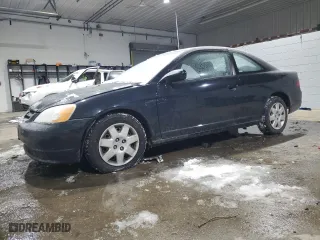 2001 Honda Civic EX with VIN 1HGEM21931L110383, listed as a Copart auction lot 89113775 with 189,041 mi miles and Salvage Title. Bid and sale history available at carsss.com. Image 1.