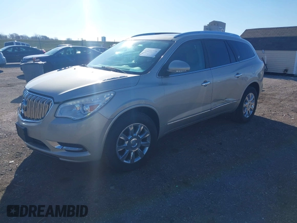 2014 Buick Enclave Leather with VIN 5GAKRBKD6EJ329850, listed as a IAAI auction lot 41851778 with 141,683 mi miles and . Bid and sale history available at DreamBid. Image 19.