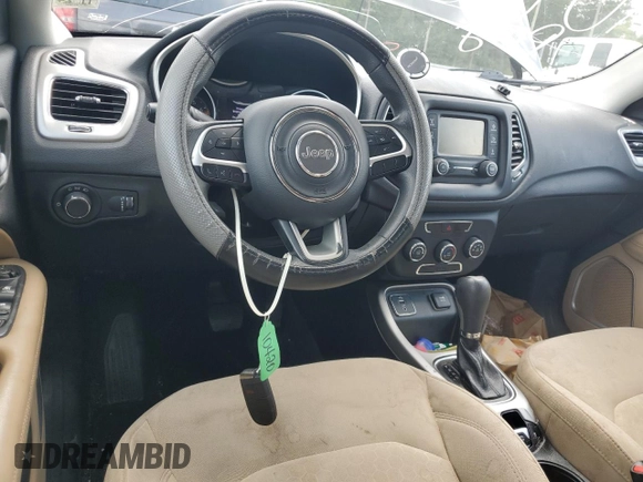 2018 Jeep Compass Sport z VIN 3C4NJCAB8JT255066, wystawiony jako Copart lot #65159805 z przebiegiem 125 125 mil mil oraz Szkoda całkowita • Salvage title. Historia ofert i sprzedaży dostępna na DreamBid. Obrazek 8.